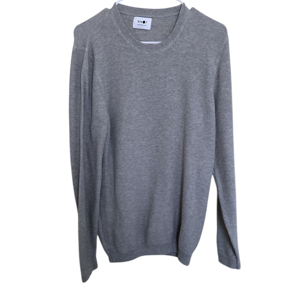 NN07 Sweater Large Mens No Nationality Hubert Honeycomb Knit Crewneck